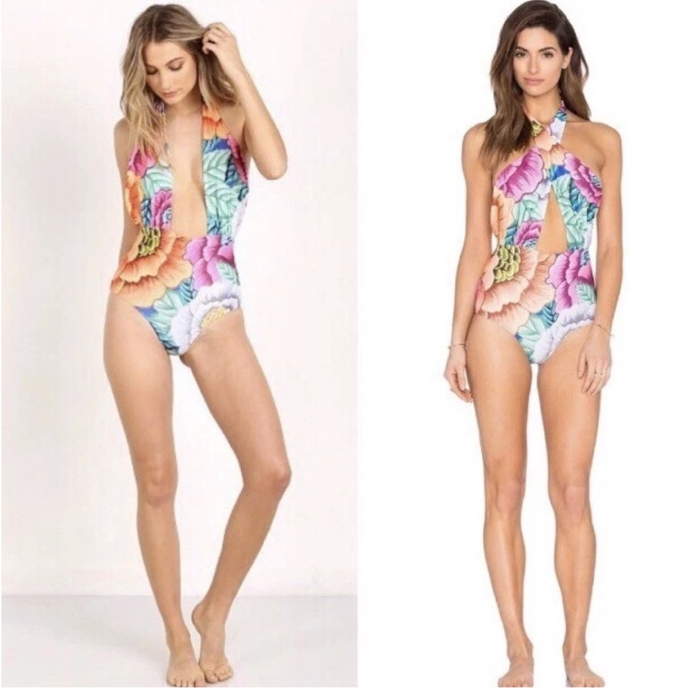Mara Hoffman Floral One Piece Swimsuit - Multicolor